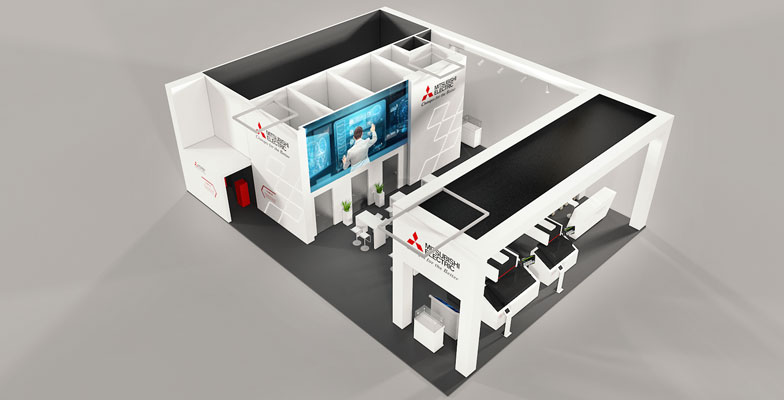 Стенд компании Mitsubishi Electric на выставке EMO Hannover