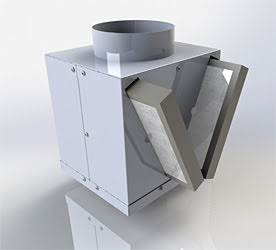 Cистема для вытяжки паров СОЖ из рабочей зоны