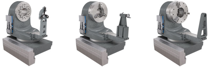 В качестве задней возможно использование люнета, задней бабки и А-образной опоры (Haas UMC-1600-H)