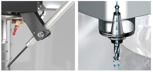 Пневмопистолет AAG и смазка зоны резания минимальным количеством масла MQL