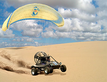 Летающий Skycar в пустыне