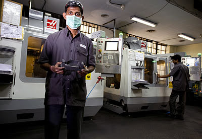 Станки Haas на предприятии Godrej