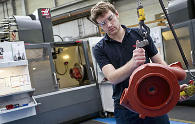 Производство насосов на станках Haas в компании Gilbert Gilkes and Gordon Ltd.