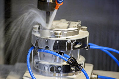 Обработка детали на станке Haas