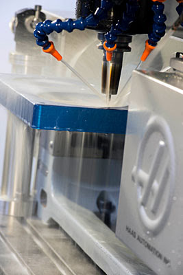 Обработка детали на станке Haas