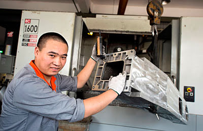 Станок Haas ЕС-1600 в компании Suzhou Cheng He Auto Parts