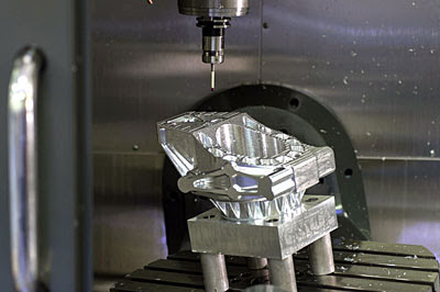 Деталь сложной формы, выполненная из магния на станке UMC-750