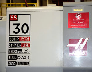 100-тысячный станок Haas, выпущенный 20.03.2009