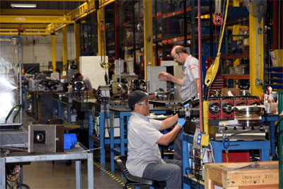 Процесс сборки на заводе Haas Automation