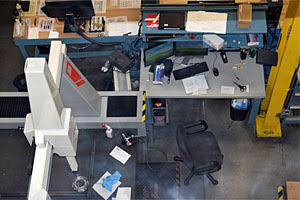 Участок измерений на заводе Haas Automation