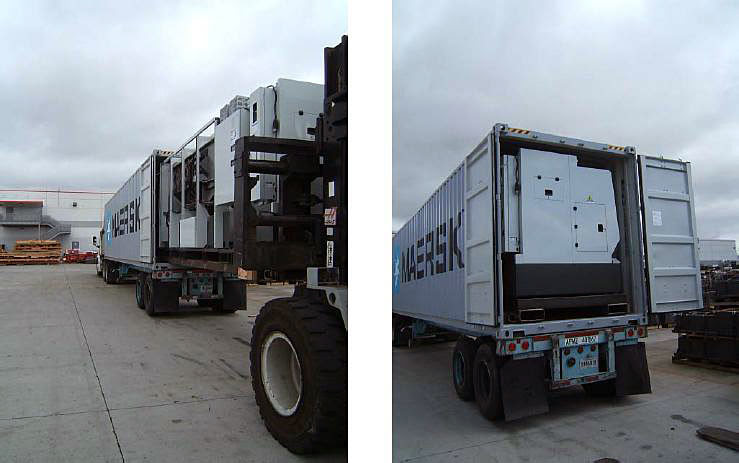 Погрузка станка