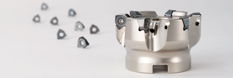 Фрезы MFWN mini с углом 90° с двусторонней пластиной ломаный треугольник