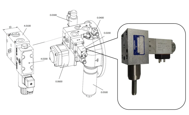HV08710  Пропорциональный клапан сброса давления VPDBVE16E