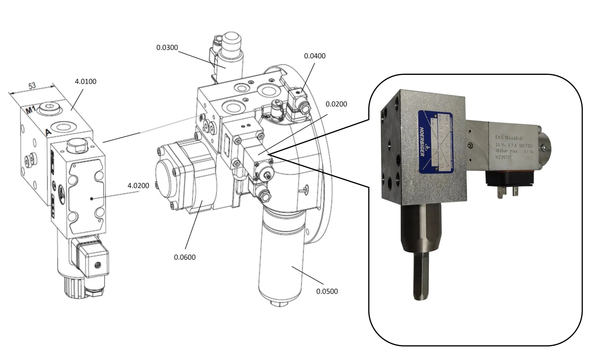 HV08710  Пропорциональный клапан сброса давления VPDBVE16E