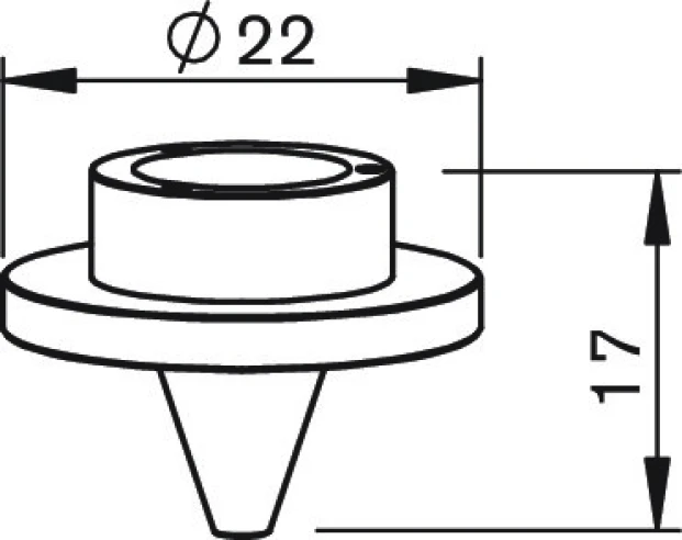 Внутреннее Сопло Ø1.5 - 24 отв. для Mitsubishi LVP, Amada X1 (71800024 - BQ943D156H03, AM387-0024)