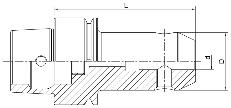 Патрон AdvaCut Weldon HSK32E, отверстие ø8мм, L=60мм; DIN 69893; AD; G2.5