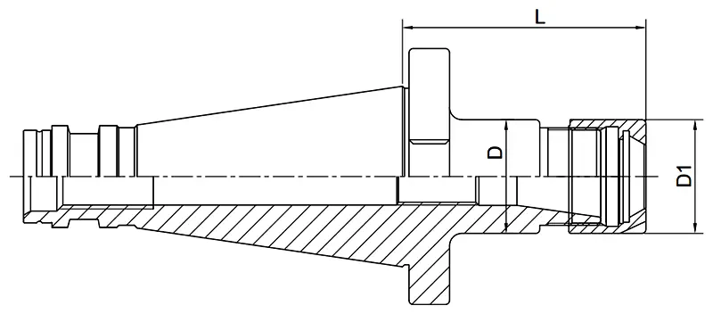 Цанговый патрон AdvaCut NT40, ER32, ø3-20 мм, H=50мм; DIN2080; AD; G6,3