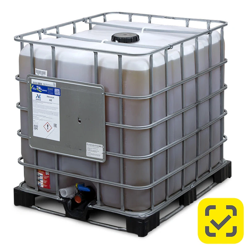 Универсальная синтетическая смазочно-охлаждающая жидкость (СОЖ) AdvaСut T2, 1000л. (IBC)
