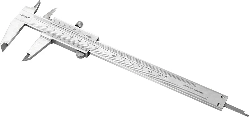 Штангенциркуль нониусный с цельной рамкой; 0-300мм/0-12"; 0,02мм/0,001"