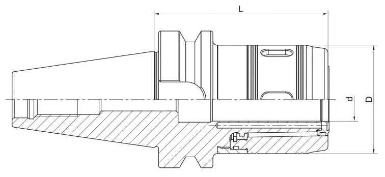 Патрон фрезерный (силовой) AdvaCut BBT40 D32 мм; MAS403/BT; AD; G6,3; H=90