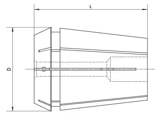 Цанга ER25 герметичная, ø2 мм