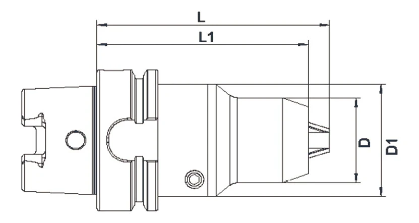 Cверлильный патрон AdvaCut HSK100A, ø 1-13мм, L=105мм; DIN 69893; AD; G2.5