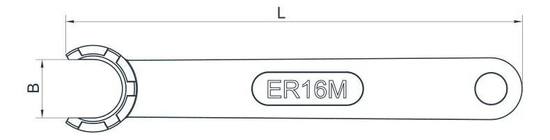 Ключ для цангового патрона ER11 с мини-гайкой