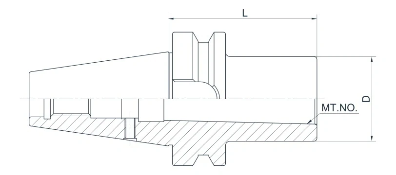 Держатель AdvaCut BBT50 для фрез с конусом Морзе №4 (MK4), L=70мм; MAS403/BT; A; G6,3;