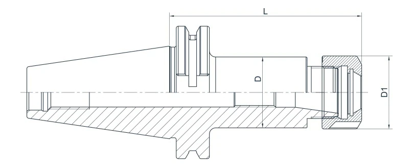 Цанговый патрон AdvaCut SK40, ER25, ø2-16 мм, H=100мм; DIN69871; AD; G6,3