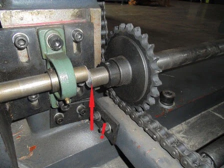 Вал цепи подачи листа, AMPS