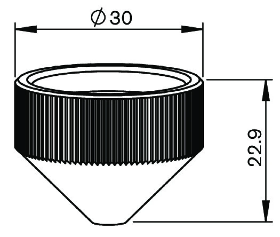 Внешнее сопло (71800027 - BQ933D221H04-P0593-860-00001, MB316-269S)