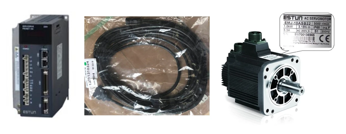 Комплект Estun (сервопривод Pronet 10-AMA + серводвигатель EMJ-10ASB22 + кабель PBP-JE24-08)