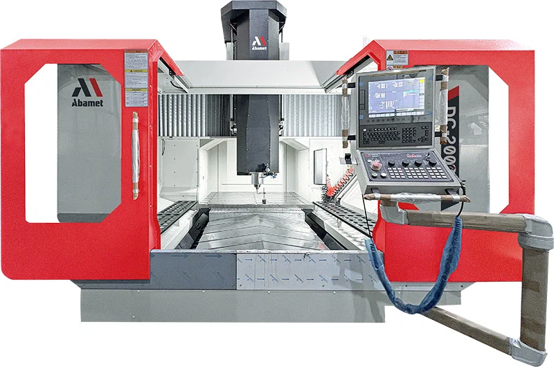 Портальный фрезерный станок с ЧПУ по металлу DC-2000SM, двухколонный, стол 1650х1300 мм