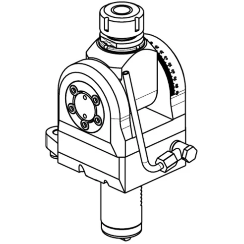Приводной регулируемый (±90°) блок AdvaCUT VDI-40, ER-20, T=1:1, RMP=6000, H=86 (MAZAK), внеш. СОЖ
