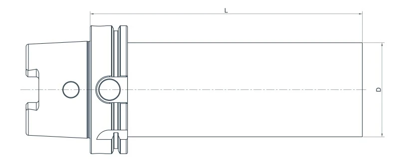 Заготовка оправки AdvaCut HSK100A, ø80мм, L=210мм; DIN 69893