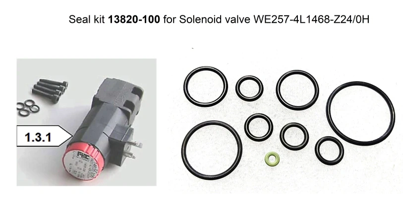 Комплект уплотнений электромагнитного клапана 13820-100