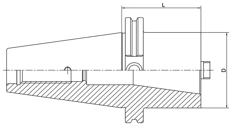 Переходная оправка AdvaCut с SK50 DIN69871 на SK40 DIN69871, L=70мм; A; G6,3;