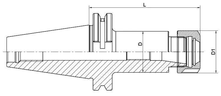 Цанговый патрон AdvaCut SK50, ER32, ø2-20 мм, H=70мм; DIN69871; AD/B; G6,3
