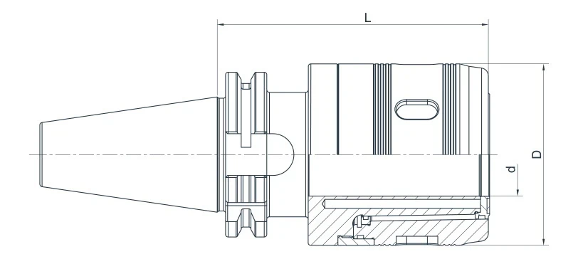 Патрон фрезерный (силовой) AdvaCut SK50 D42, H=110мм; DIN69871; AD; G6,3