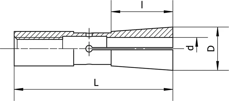 Цанга DC12, ø3 мм, макс. биение 0,005 мм