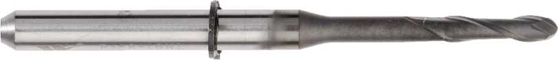 Фреза концевая твердосплавная BTZ01-BNFN2-010-016-050-CL, сферическая, обниженная шейка, ØD 1 мм
