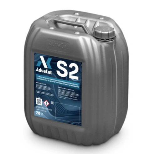 Синтетическая смазочно-охлаждающая жидкость (СОЖ) AdvaСut S2 для легкой обр. и шлифования, 20л. (канистра)