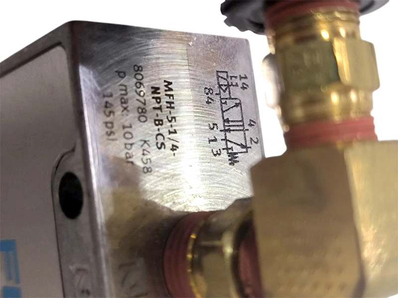 Пневмоклапан в сборе EC-1600/YZT 4TH AXIS