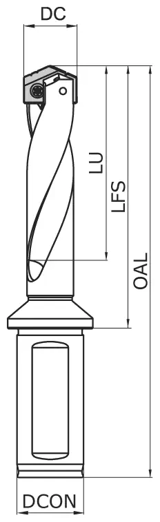 Корпус сверла DP01-0150D06-W20MC0175