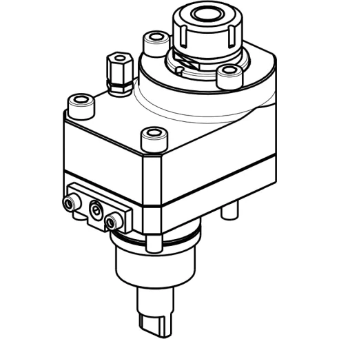 Приводной прямой блок со смещением (левый) AdvaCUT BMT55, ER-25, T=1:2, RPM=12000, H=108,66 (BIGLIA), внеш. СОЖ