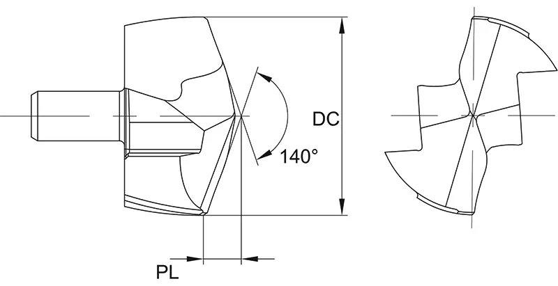 Головка для сверла DH0190-SHPK-CP2025