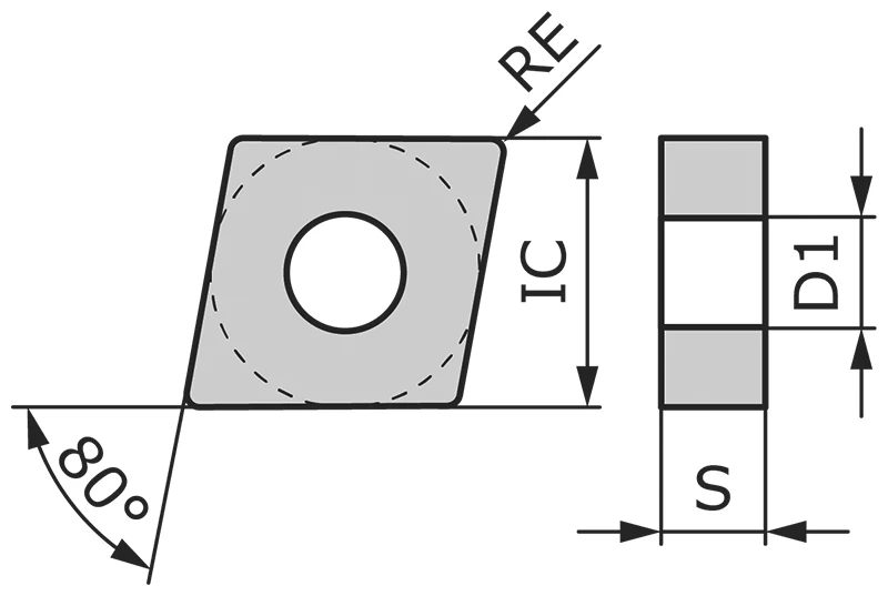 Пластина токарная CNMG090304-TCPP-CE1015
