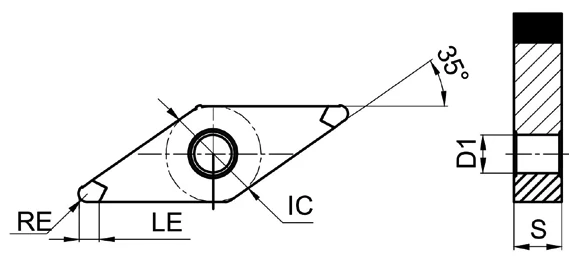 Пластина CBN токарная VNGA160404-CCB4-BC3115