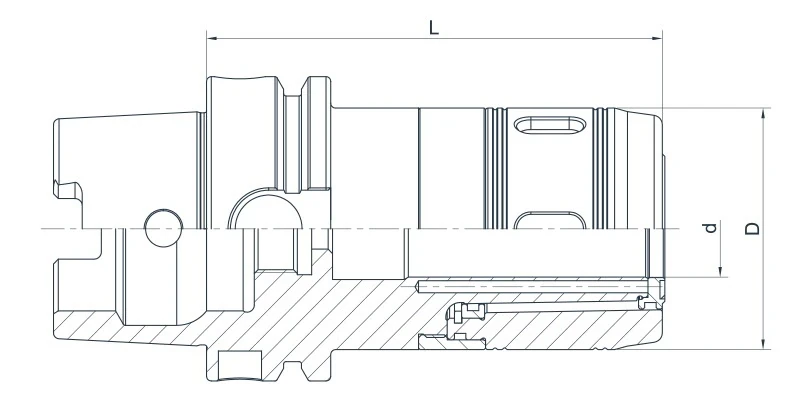 Патрон фрезерный (силовой) AdvaCut HSK100A, D32мм, H=250мм; DIN 69893; AD; G2.5
