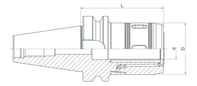 Патрон фрезерный (силовой) AdvaCut BT40 D32 мм; MAS403/BT; AD; G6,3; H=105